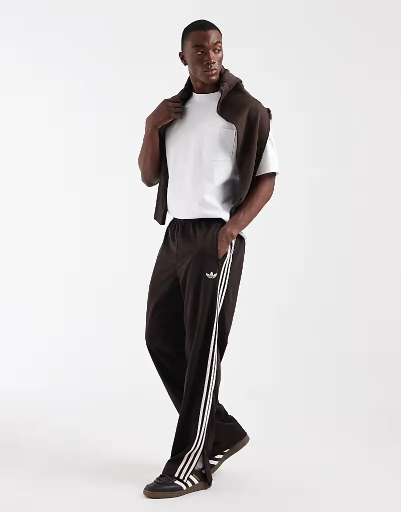 Спортивные брюки Adidas Originals Firebird кофейно-коричневый