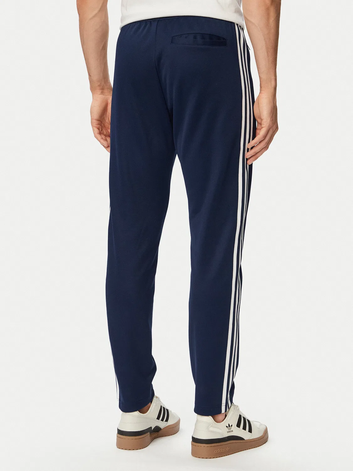 Мужские спортивные штаны стандартного кроя Beckenbauer Track Adidas, темно-синий — фото 3