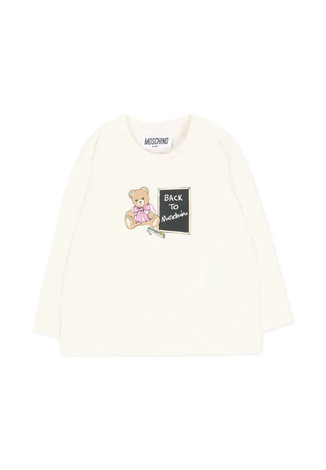 Футболка унисекс с длинными рукавами Moschino, Ivory