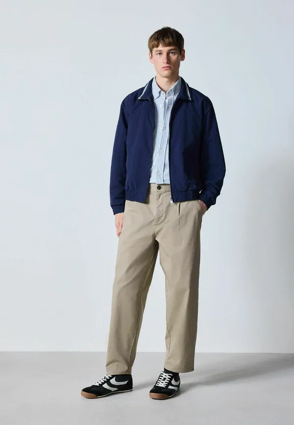 Куртка с высоким воротником Regular Fit Funnel Neck Zip Through Jacket Next, темно-синий — фото 2