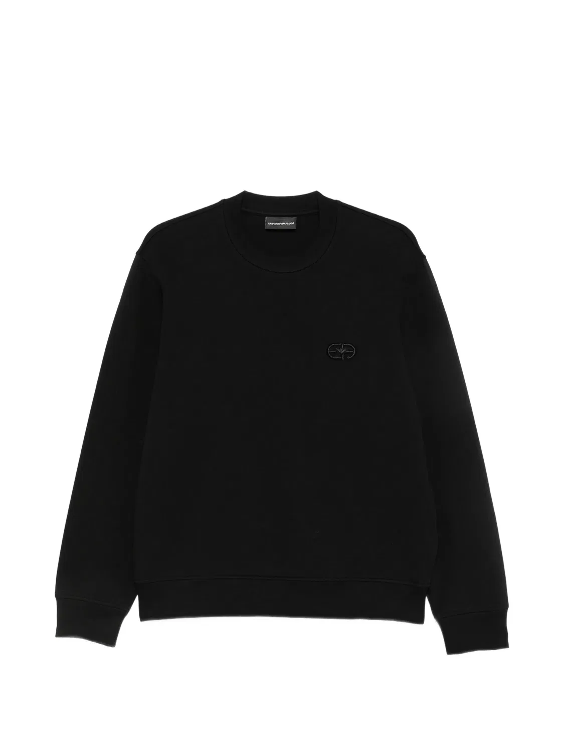 Emporio Armani Свитер с нашивкой-логотипом Черный