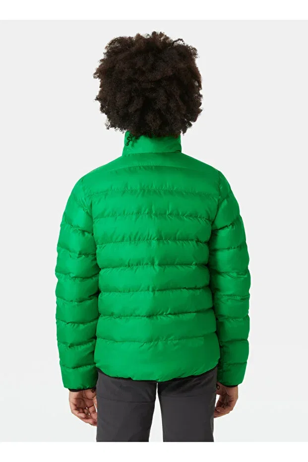 Детское пальто для мальчиков с принтом Helly Hansen, Зеленое — фото 4