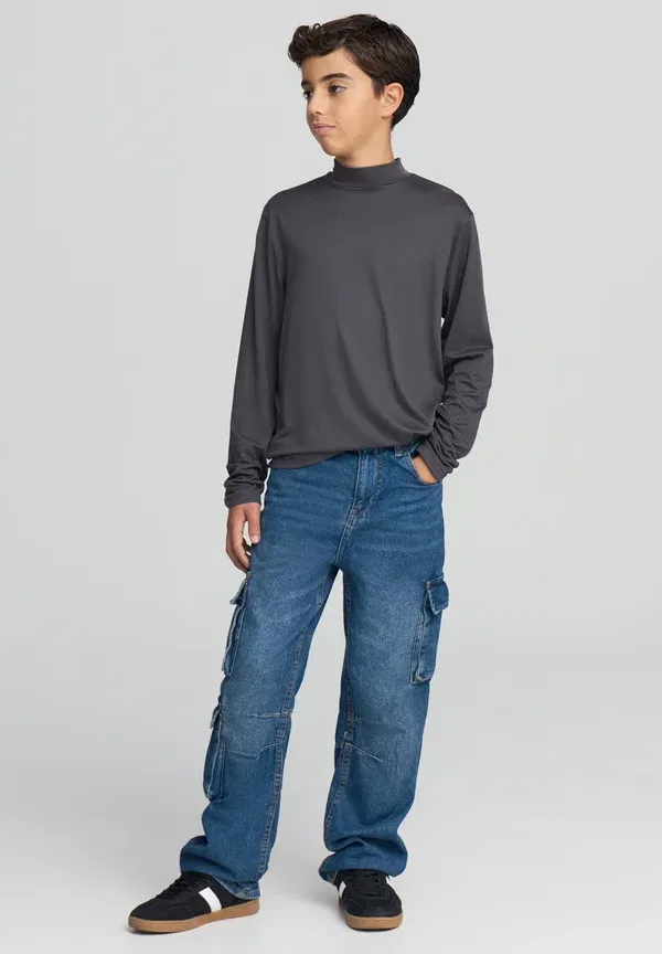 Комплект из 3 водолазок, Jersey, Lupetto Elasticizz, Terranova, Ivory, Dark Grey, черный/темно-серый