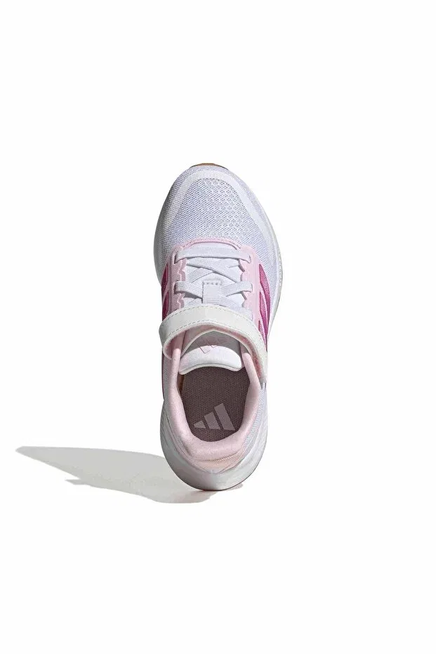 Детские кроссовки для девочек с принтом Runfalcon 5 el c Adidas, Cloud White / Clear Pink / Gum — фото 3