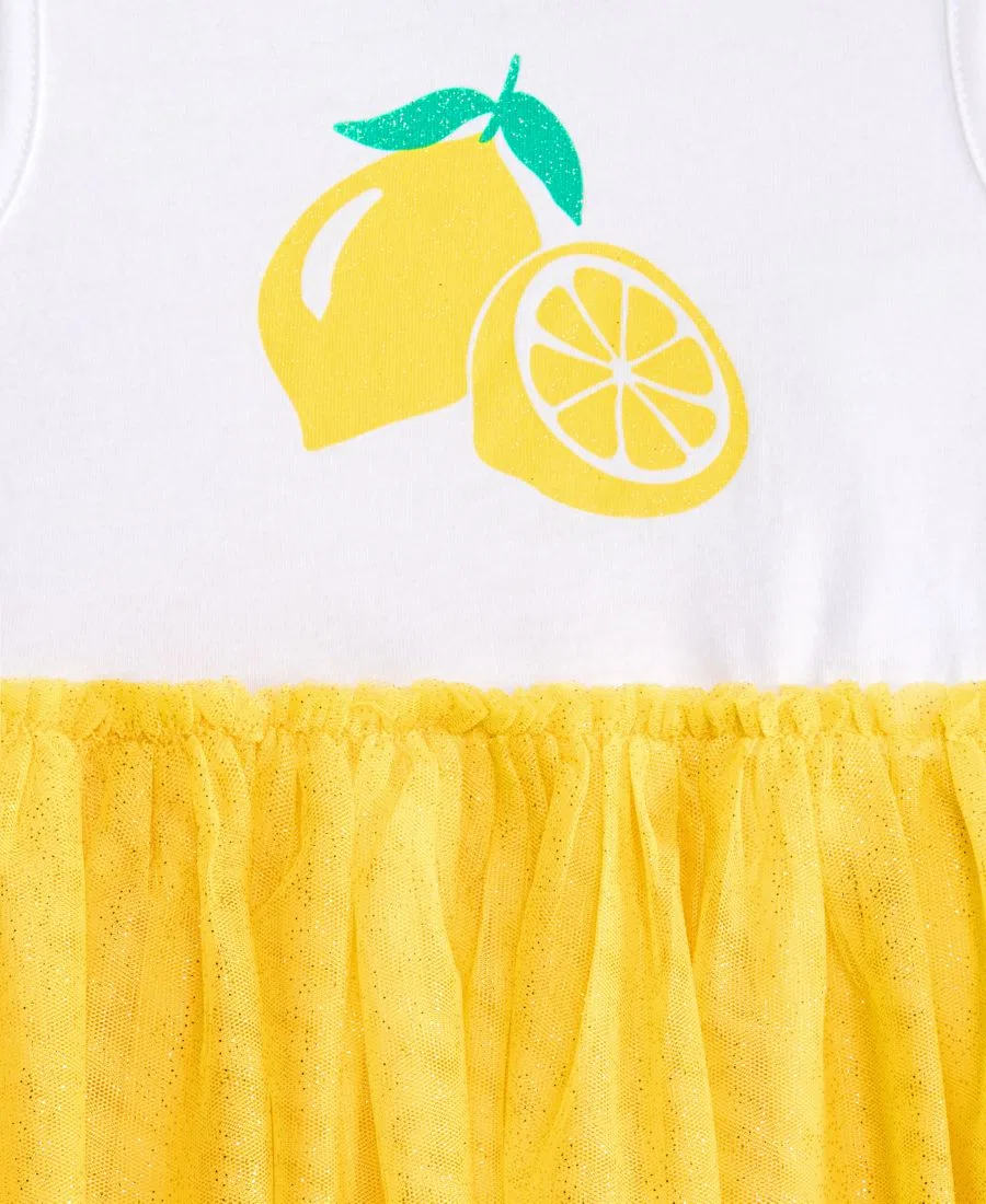 Платье без рукавов с принтом Lemon Tutu Epic Threads, Bright White — фото 3