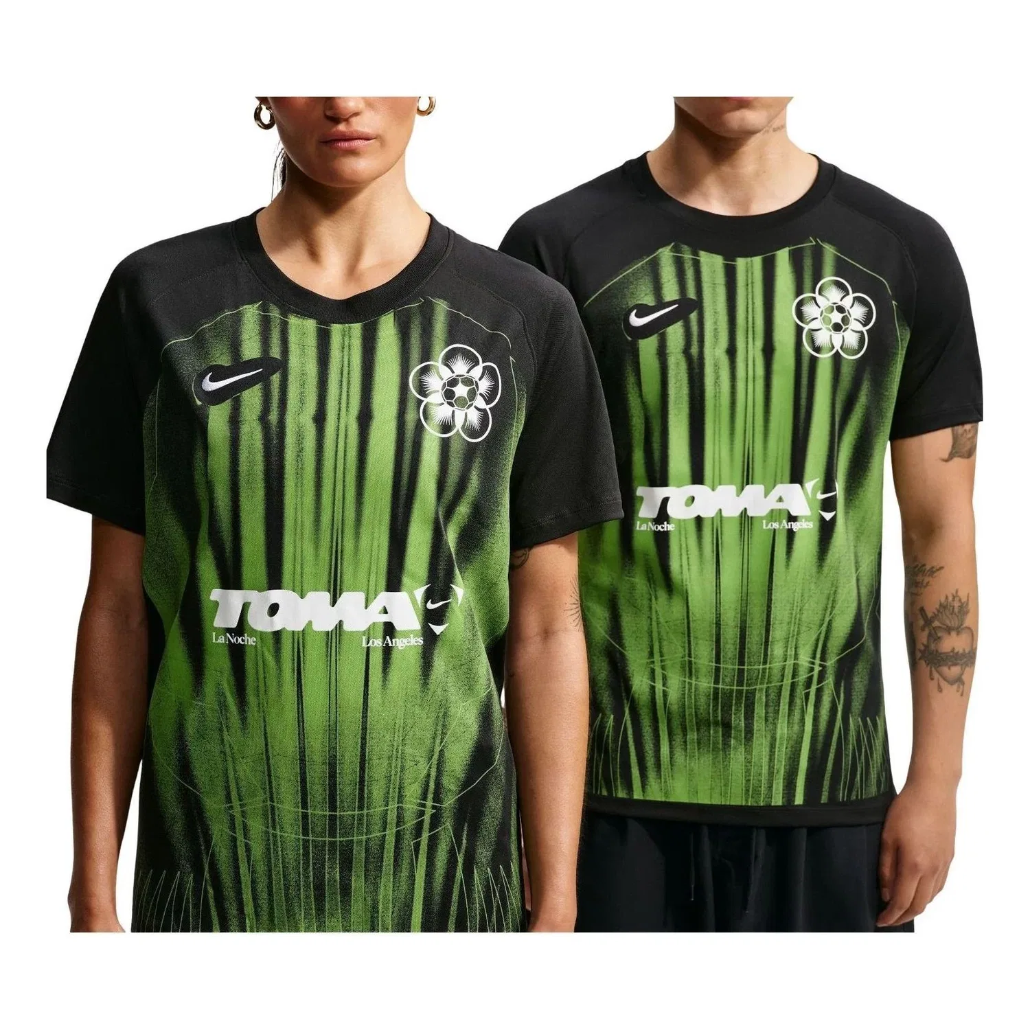 Мужская футболка Nike x TOMA x Compton Football Club Dri-FIT с принтом, черный