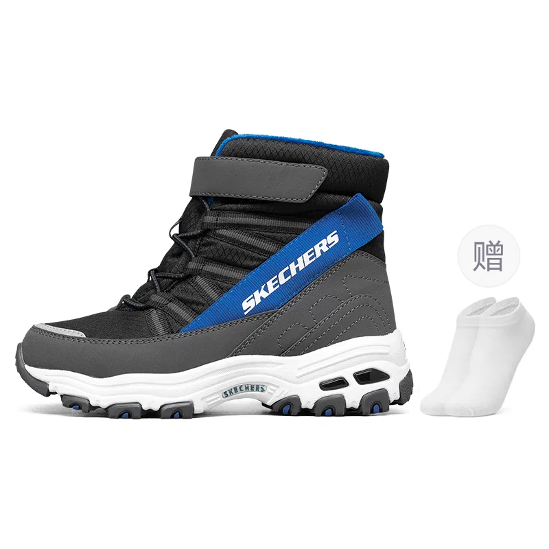 Кроссовки детские с защитой от скольжения Skechers Black/Blue