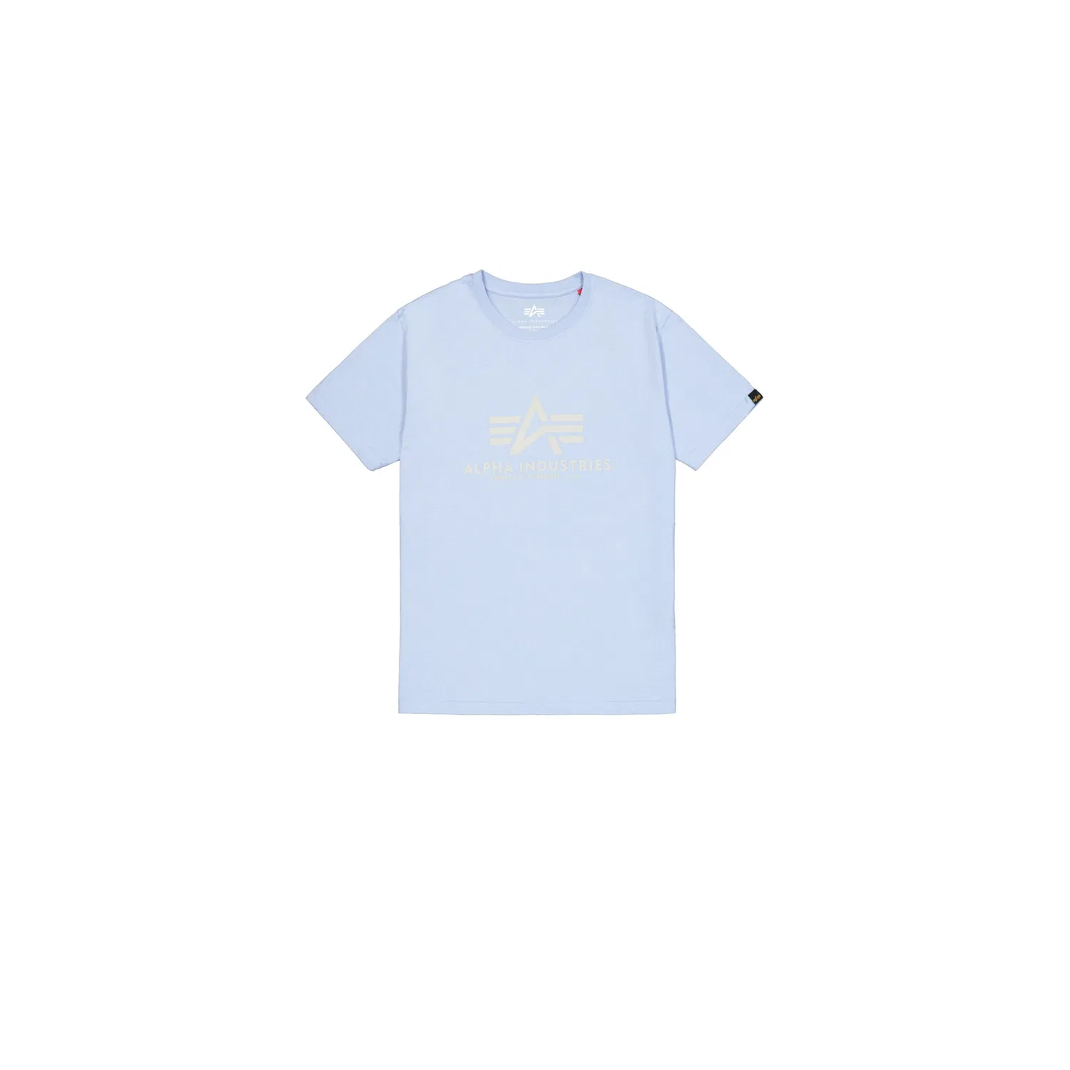 Детская хлопковая футболка Alpha Industries, Artic Blue — фото 4
