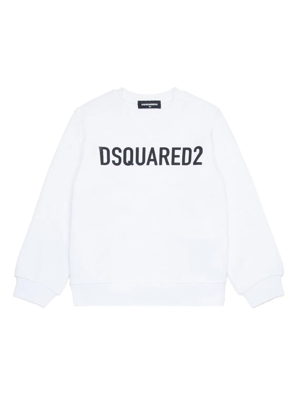 Свитшот с логотипом из хлопка DSQUARED2, белый