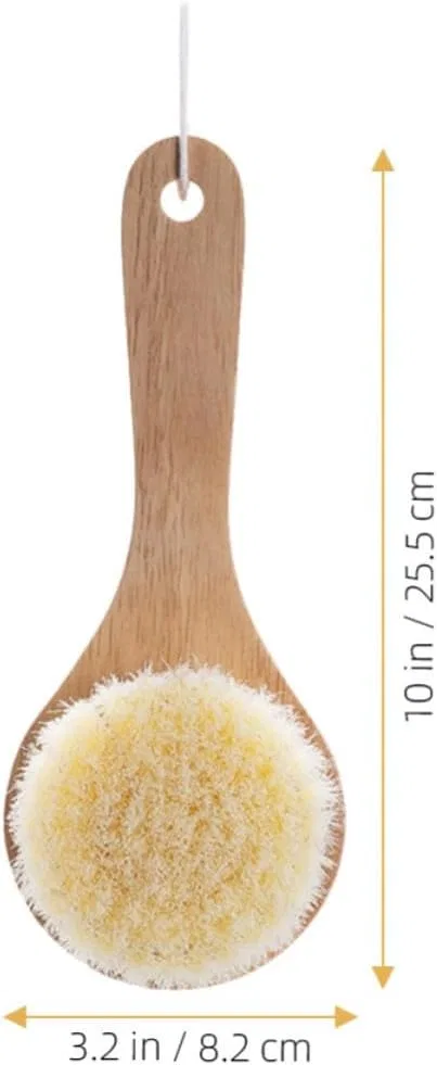 Щетка для тела с длинной ручкой, PATKAW, 1 шт, 25.5x8.2x3.5 см, Beige — фото 2