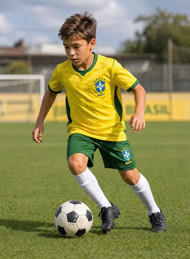 Комплект футбольный с принтом Brazil 2026 World Cup Toyland — фото 3