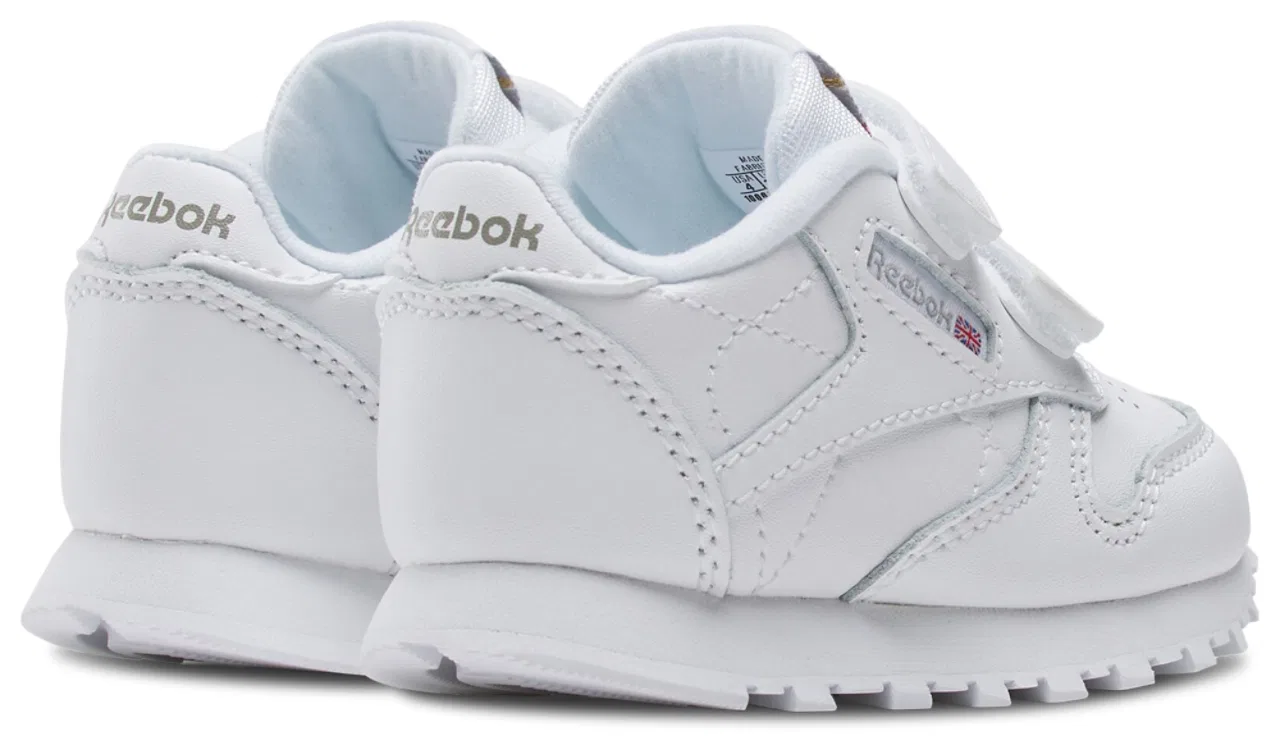 Кроссовки для мальчиков Classic Leather Reebok, цвет White/Carbon/Vector Blue — фото 2