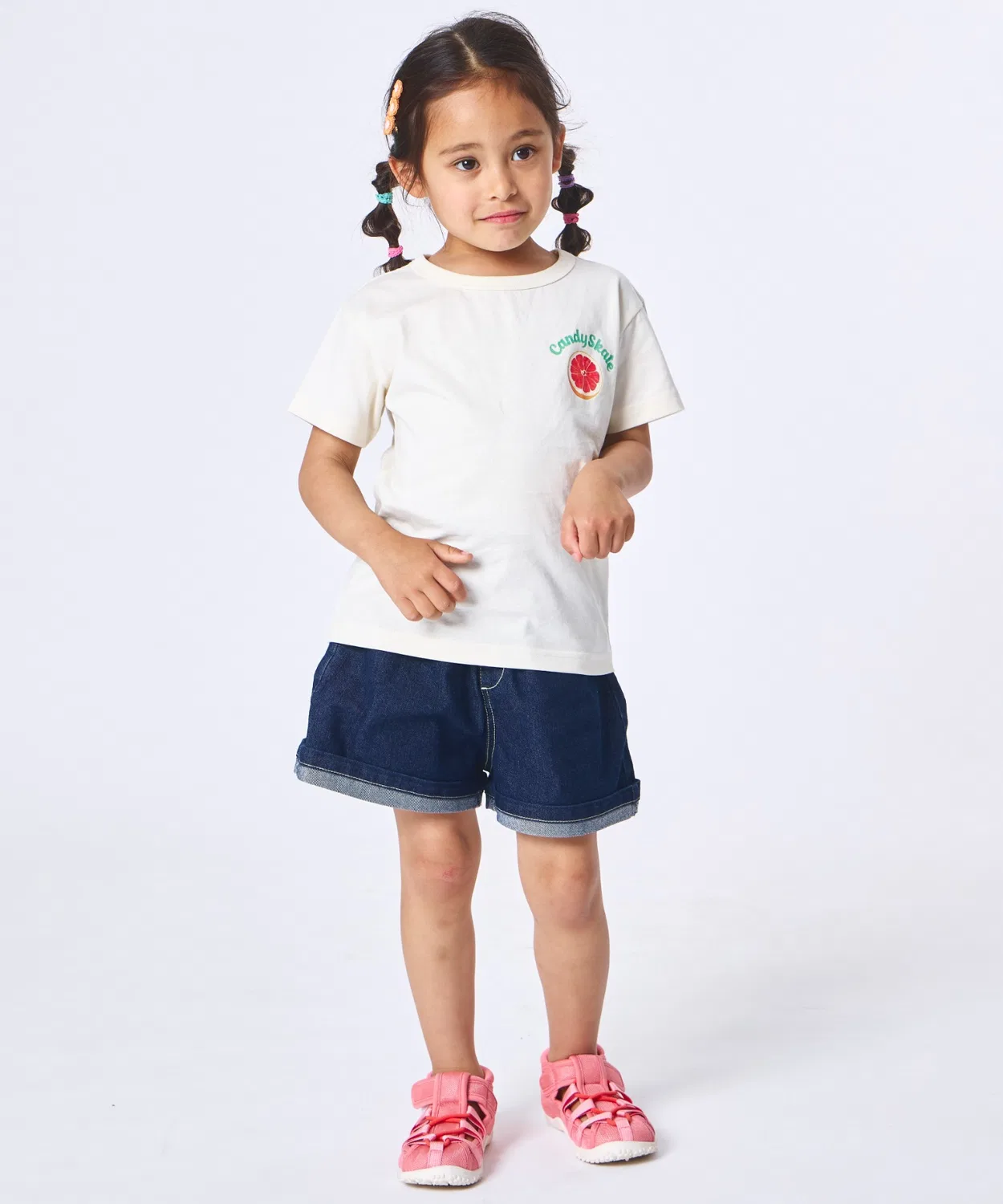 Детская футболка с принтом Fruit Logo Short Sleeve T-Shirt pairmanon, White — фото 3