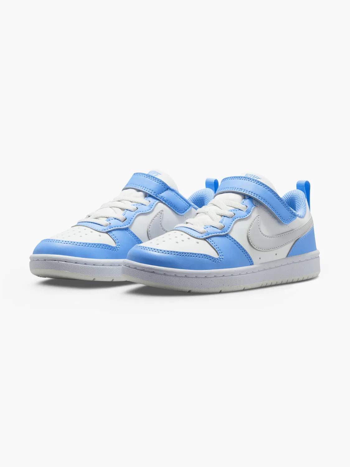 Детские кроссовки на липучках Nike COURT BOROUGH LOW RECRAFT PS, синий — фото 2
