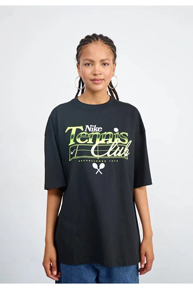 Женская футболка свободного кроя с принтом Sportswear Nike, Black