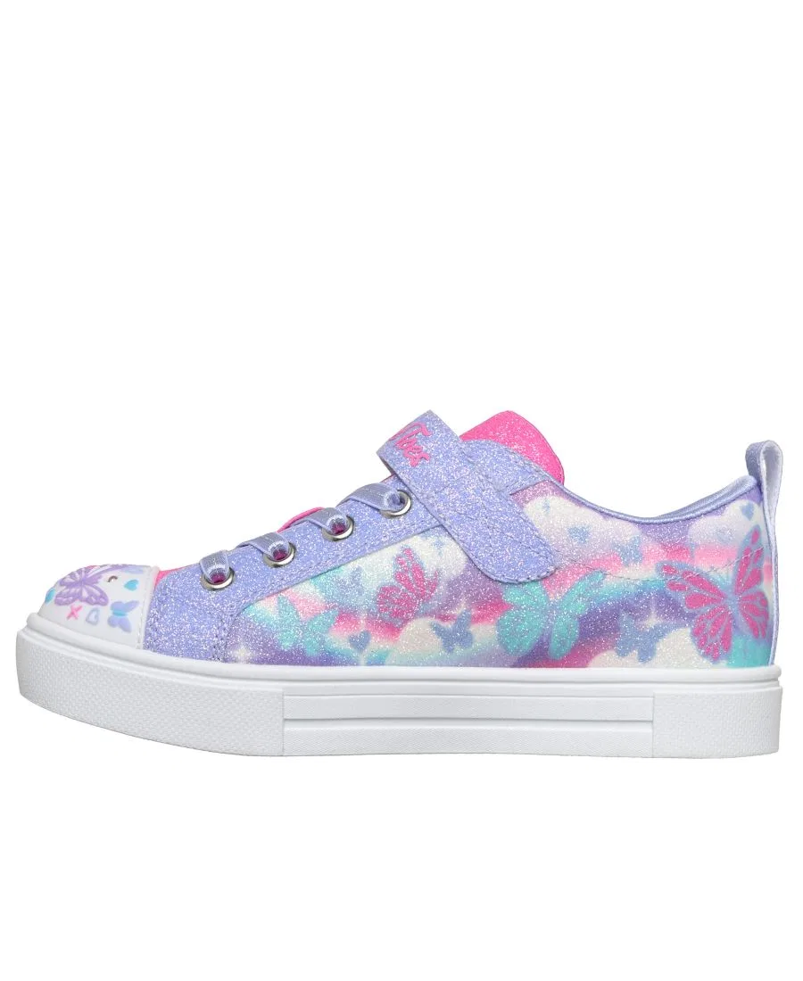 Кроссовки с подсветкой Twinkle Sparks - Butterfly Sky Skechers, Lavender Multi — фото 3