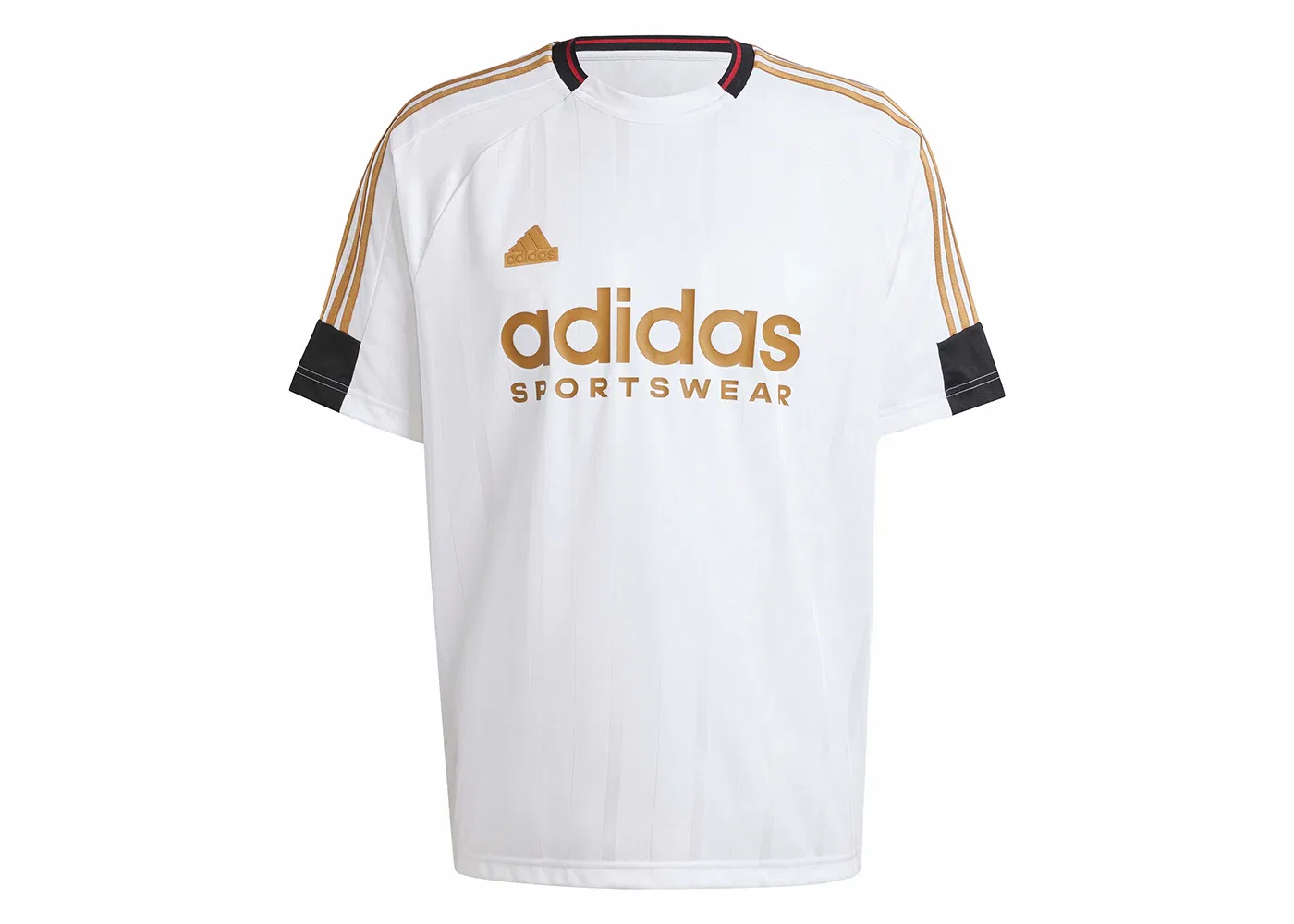 Мужская футболка с принтом Adidas House of Tiro Nations Pack Tee, White/Black/Team Victory Red/St Tan