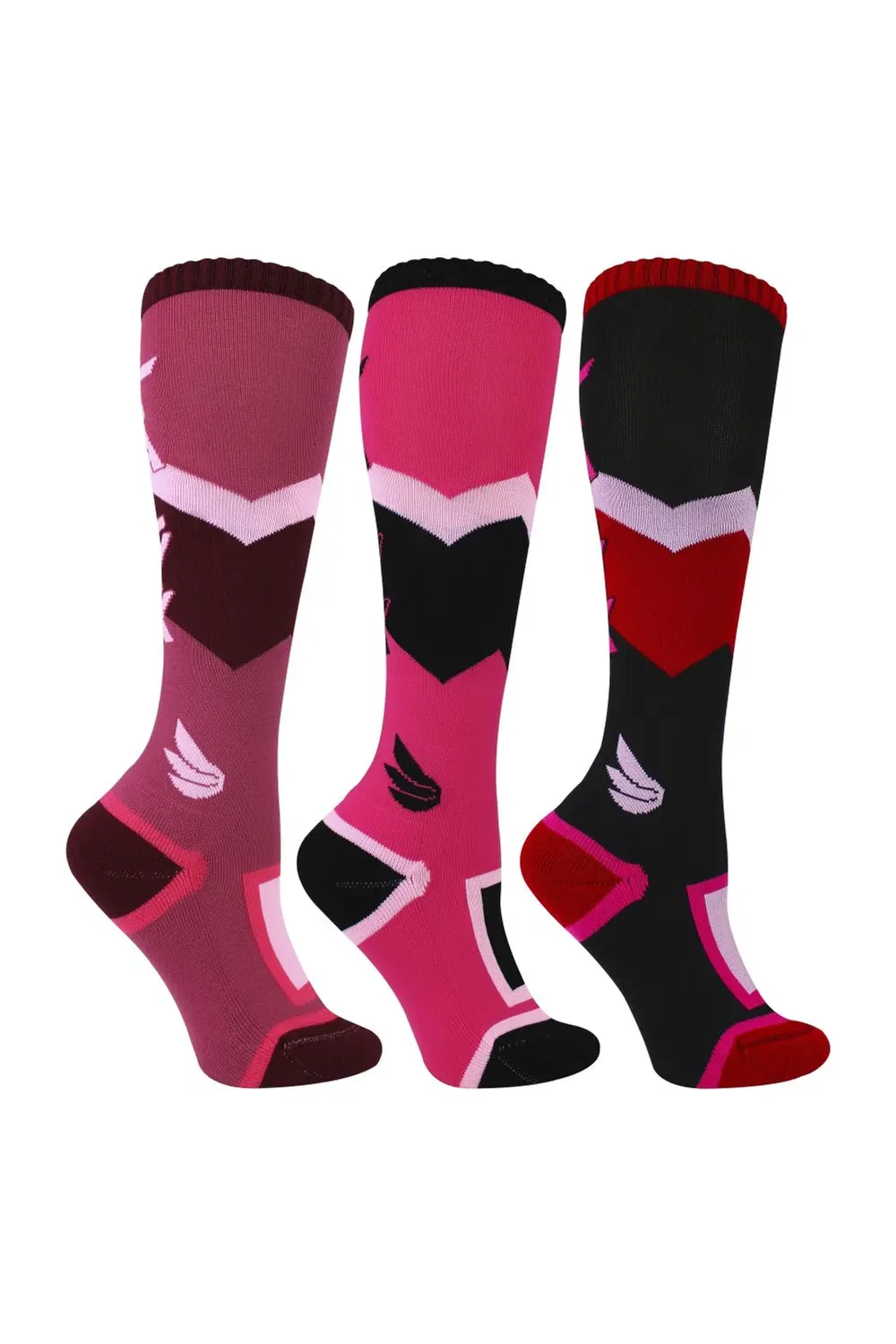 Комплект из 3 утепленных зимних носков для горнолыжного спорта Talyx, Pink — фото 4