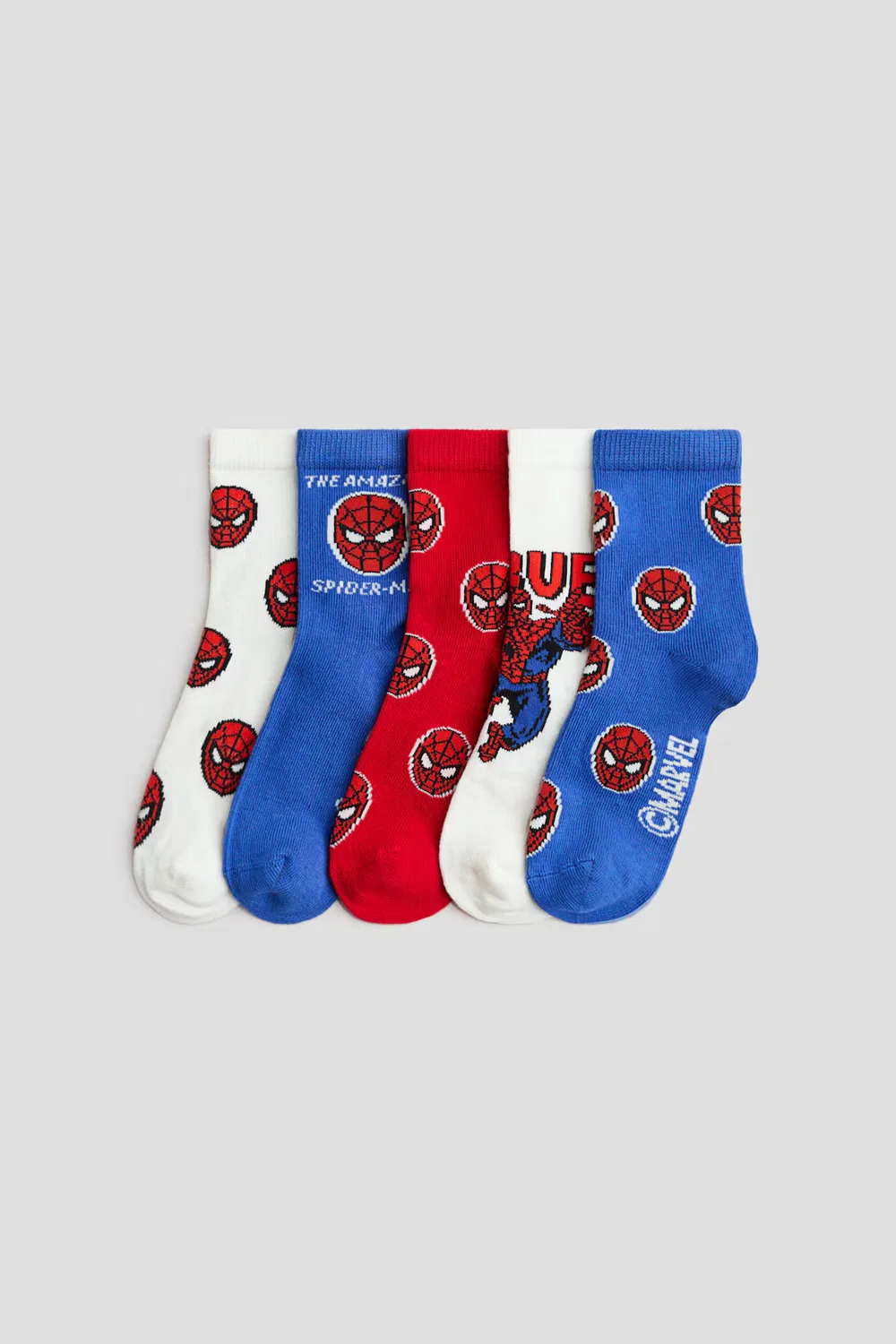 Набор из 5 пар носков с рисунком H&M, Blau/Spider-Man