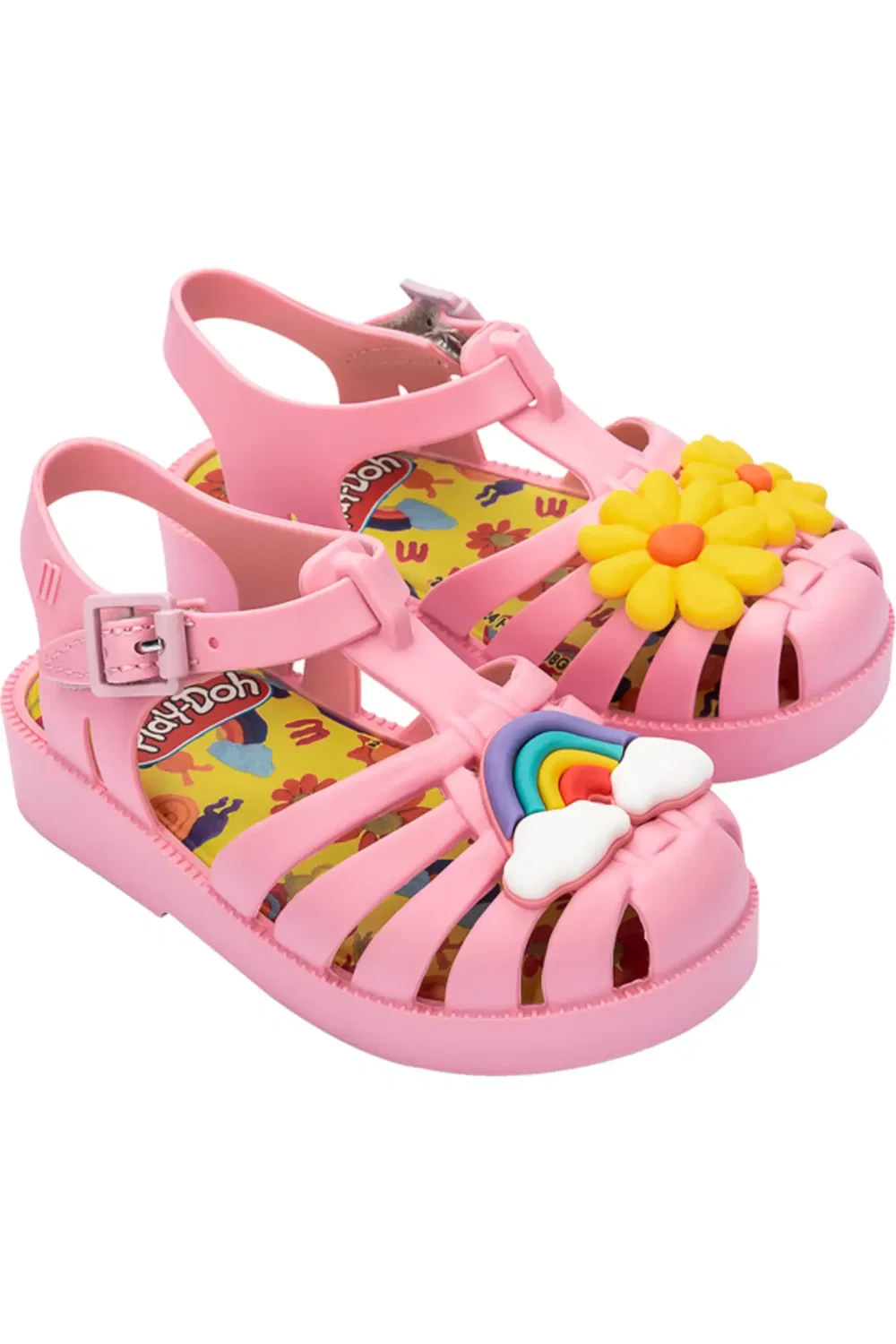 Сандалии детские рыбацкие на липучке Mini Possession Play Jelly Mini Melissa, Matte Pink