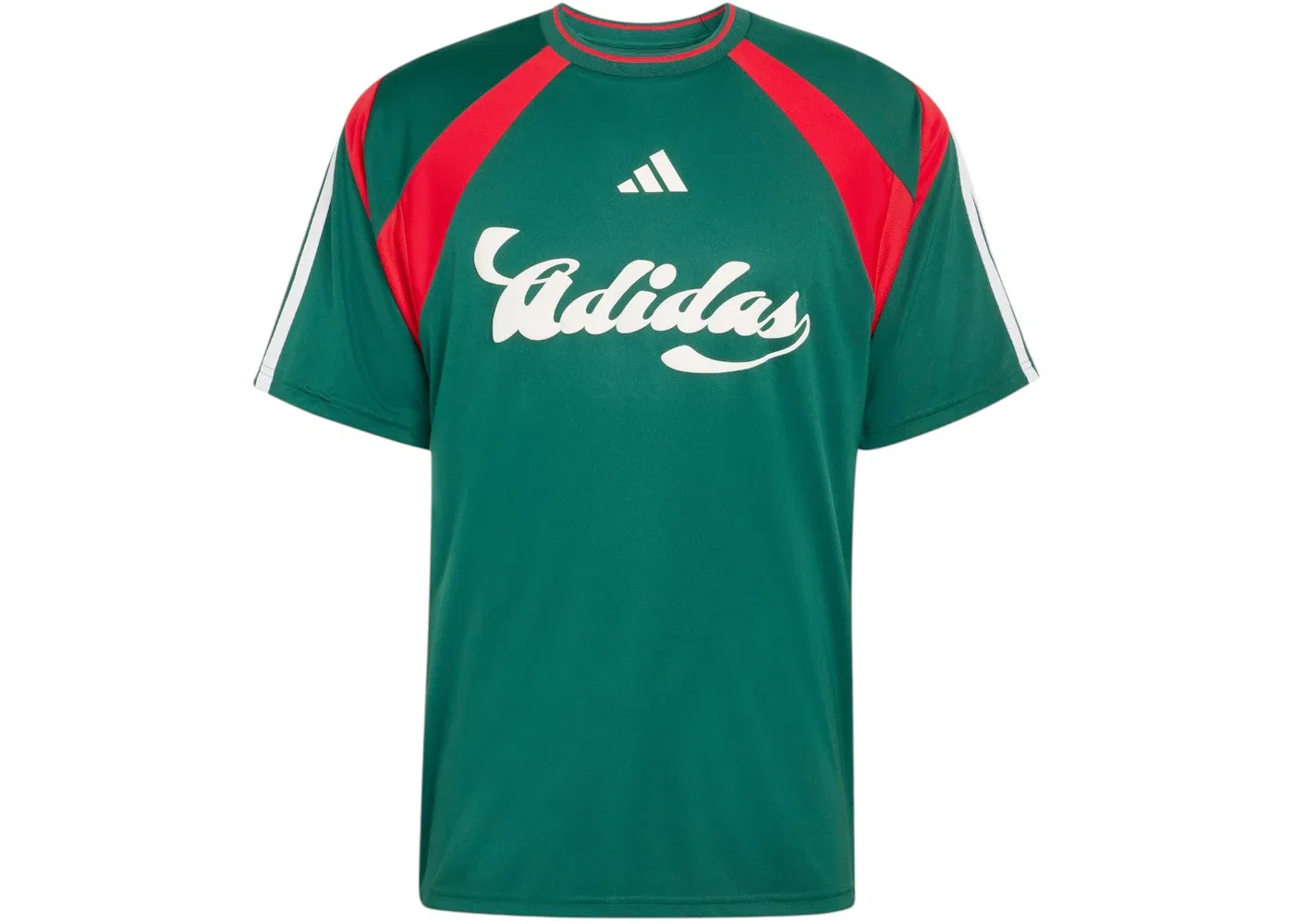 Мужская куртка с длинным рукавом House Of Tiro Nations Pack Track Top Adidas, Team Dark Green/Better Scarlet/White