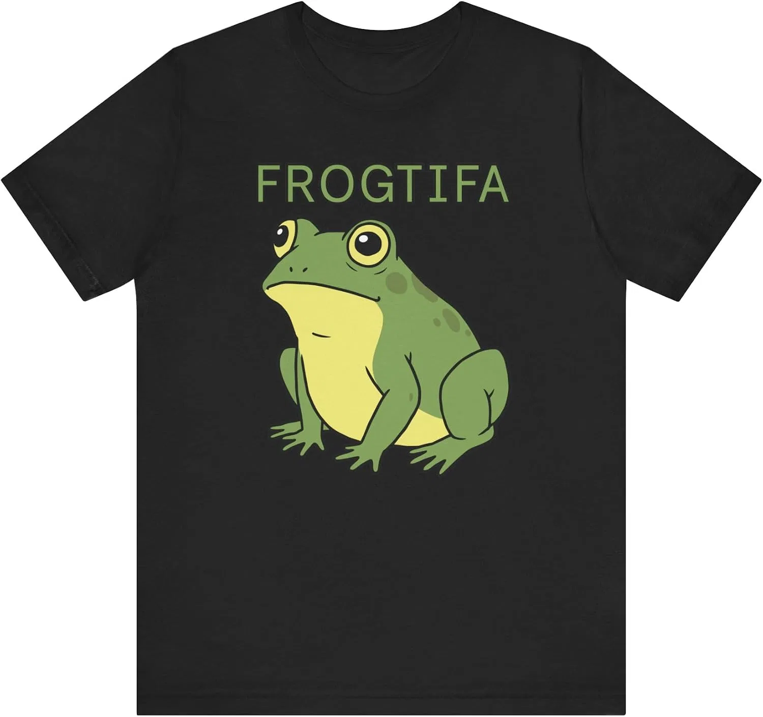 Футболка с принтом Frogtifa, Bellac+canvas 3001, Black