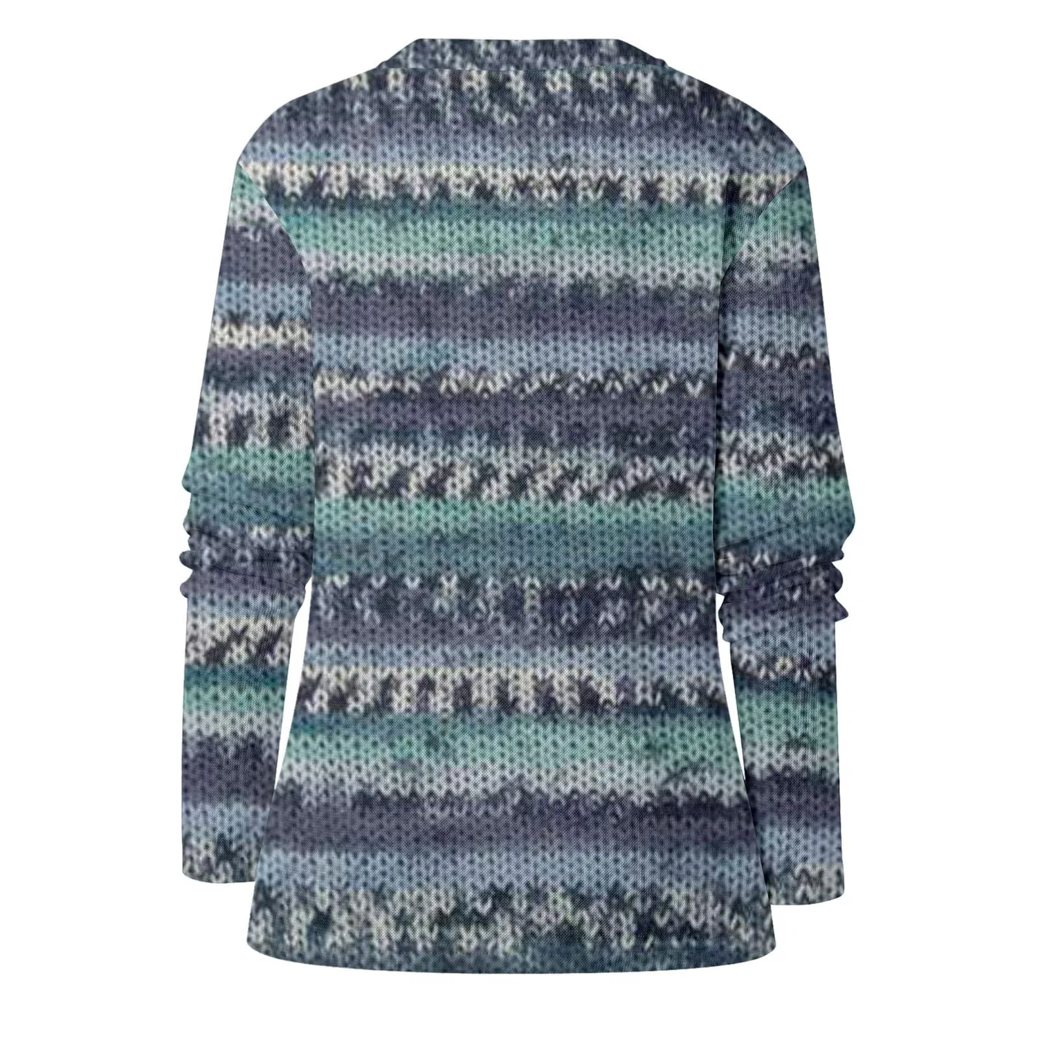 Женский тёплый свитшот с принтом горы Mountain Printed, бренд, | Dark Blue — фото 3