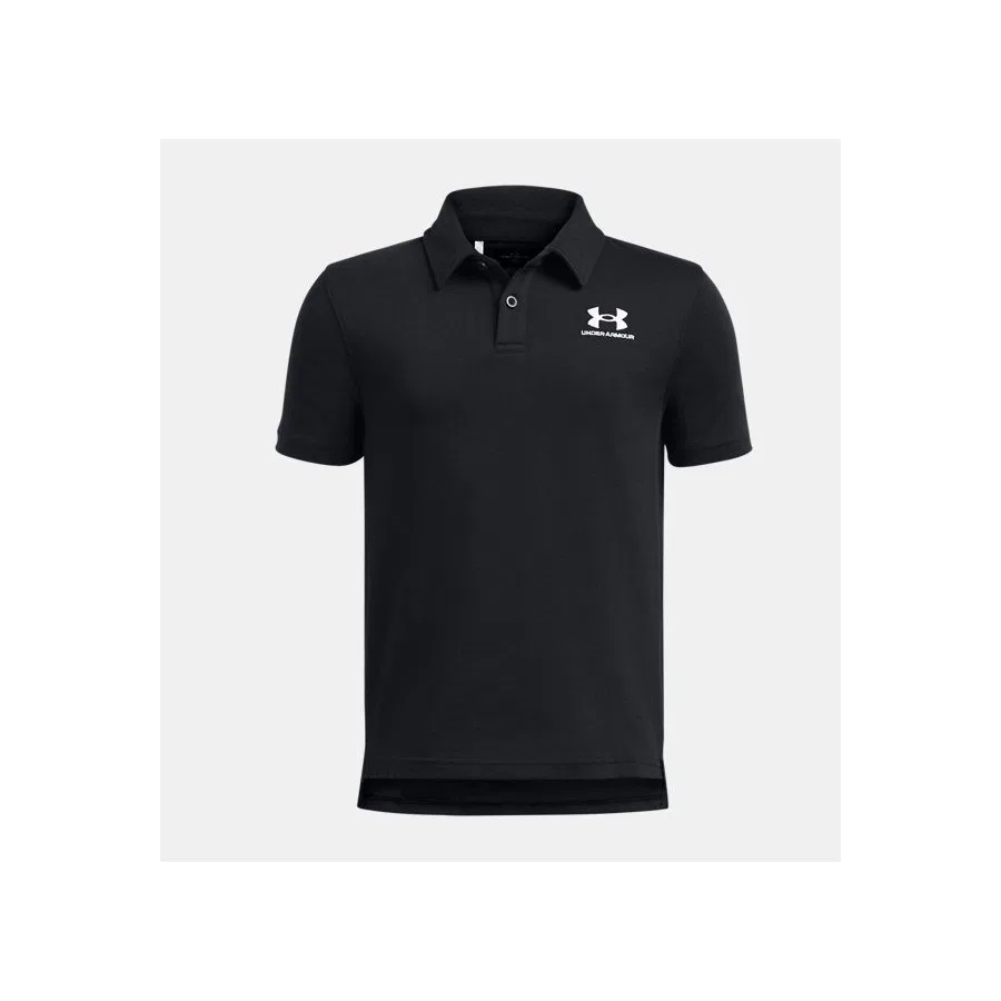 Детское поло из джерси с длинным рукавом Under Armour UA Icon Polo T-shirt, Серый