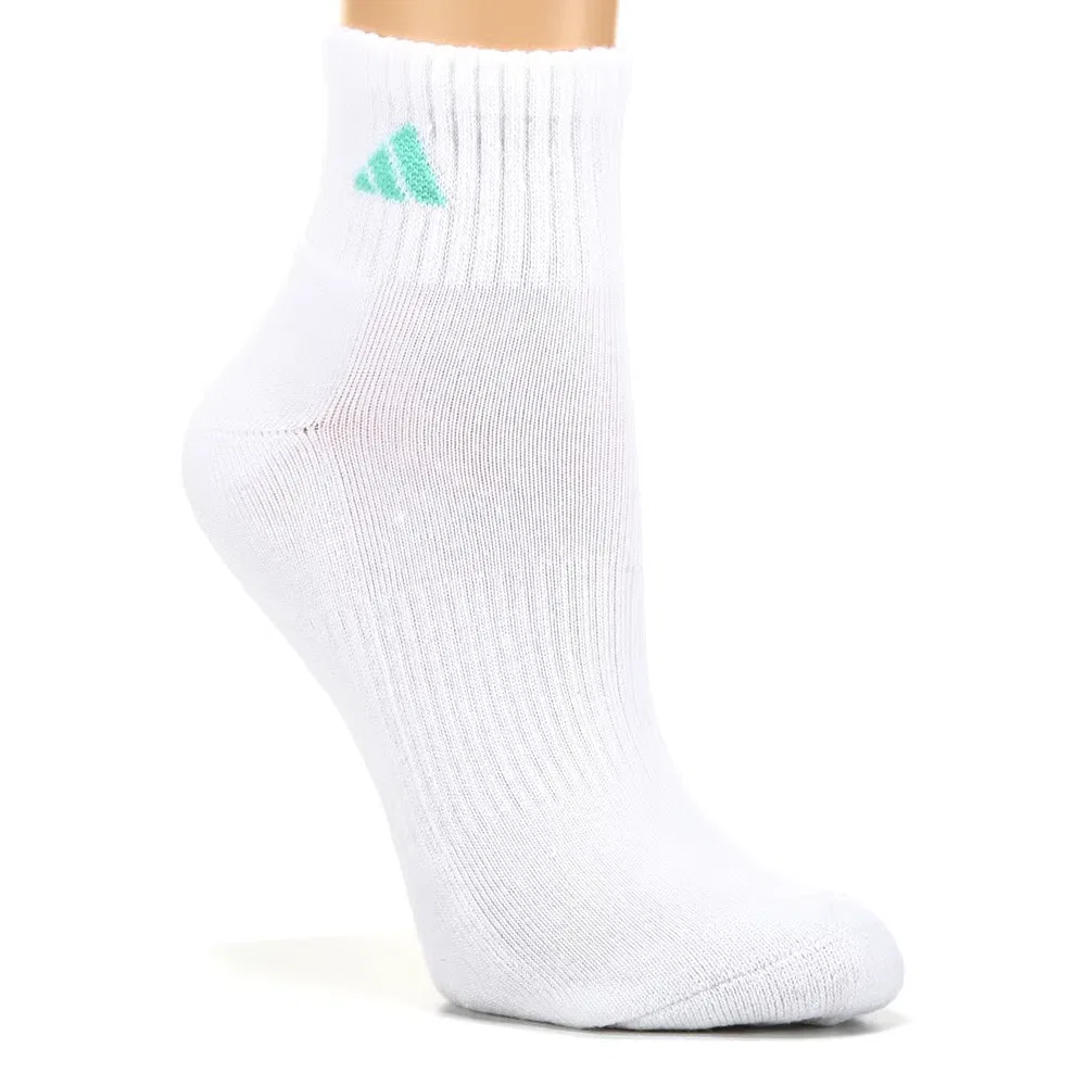 Женские спортивные носки до щиколотки комплект из 6 пар Adidas, White — фото 4