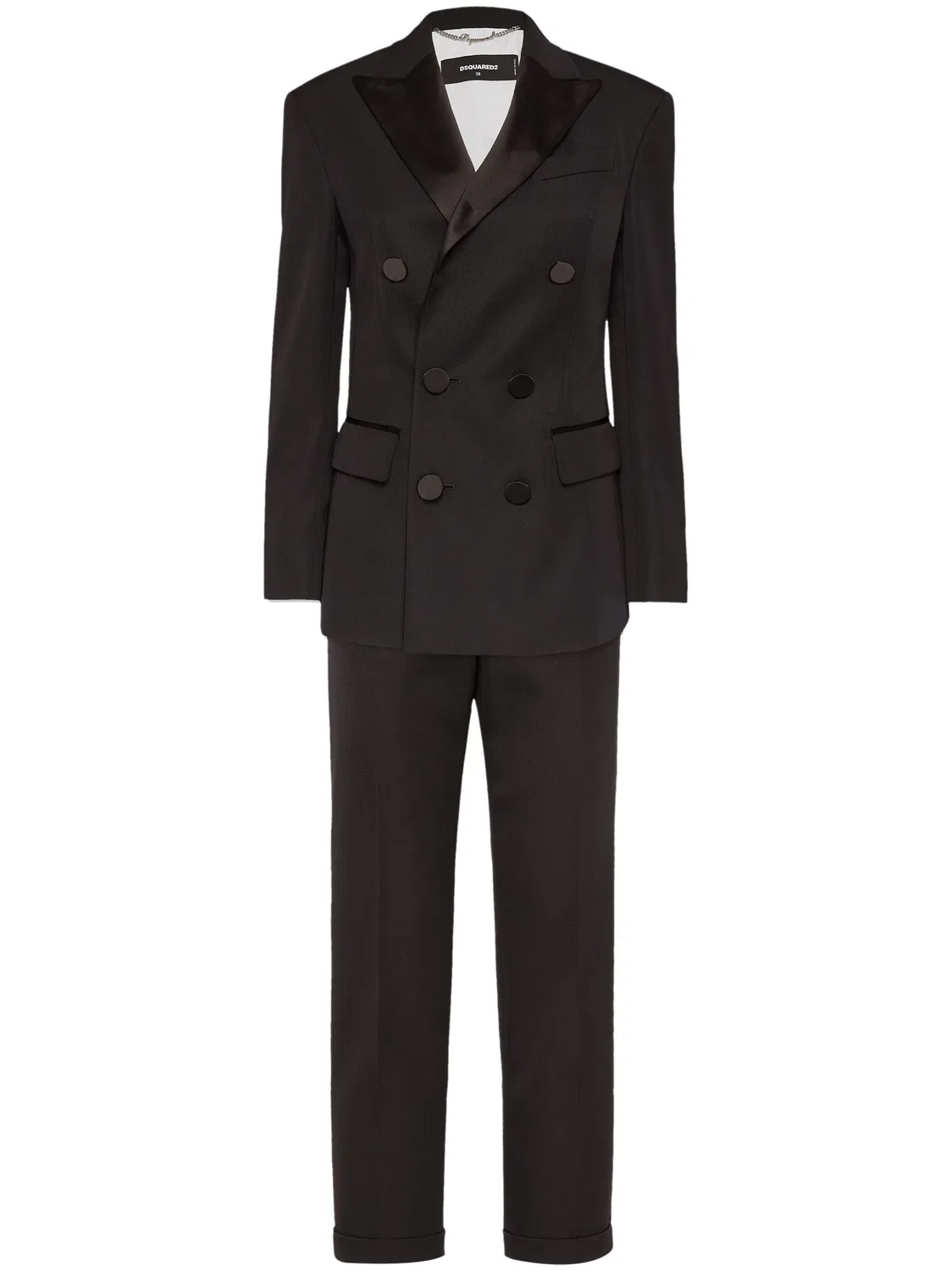 Двойной пиджак Boston DSQUARED2, коричневый