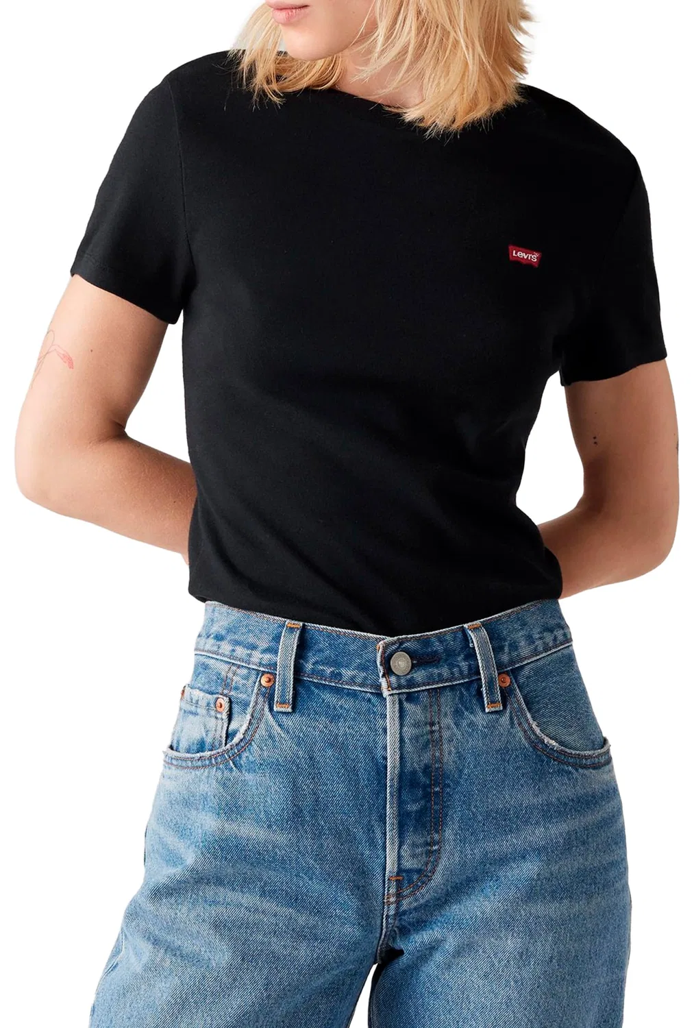 Женская футболка с коротким рукавом Essential Housemark Levi's, Caviar