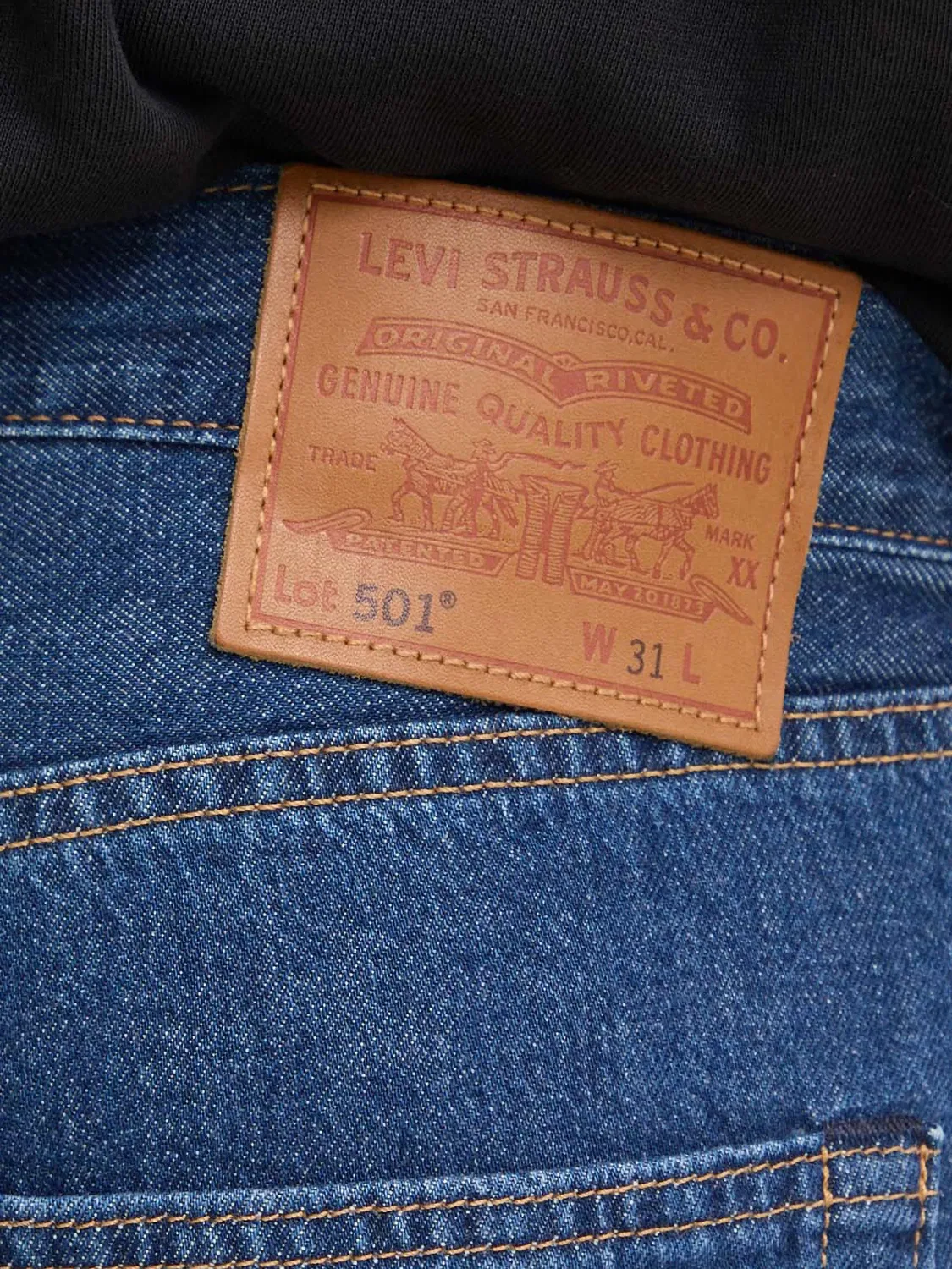 Джинсовые шорты 501 Original синие Levi's, синий — фото 2