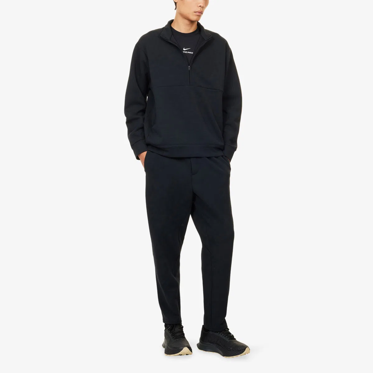 Спортивные брюки Dri-fit 247 стандартного кроя из эластичной ткани Nike, черный/темно-серый — фото 2