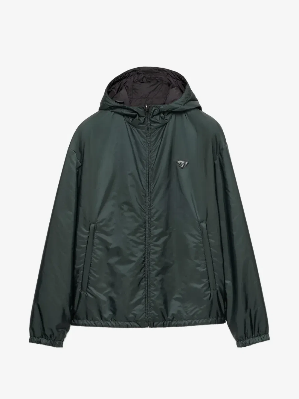 Двусторонняя куртка Re-Nylon Prada, зеленый