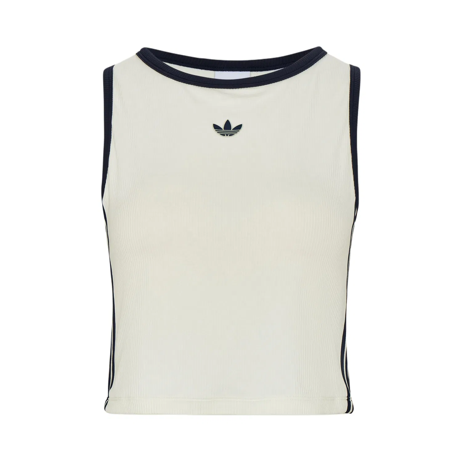 Женский топ-безрукавка с круглым вырезом Adidas Originals, White/Dark Blue