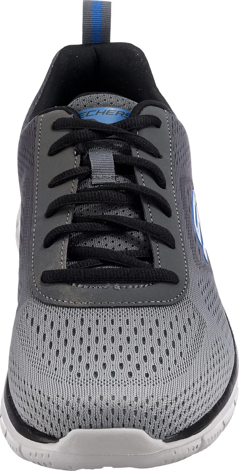 Детские кроссовки для мальчиков на шнуровке Microspec Max Advance Skechers, Grey — фото 3