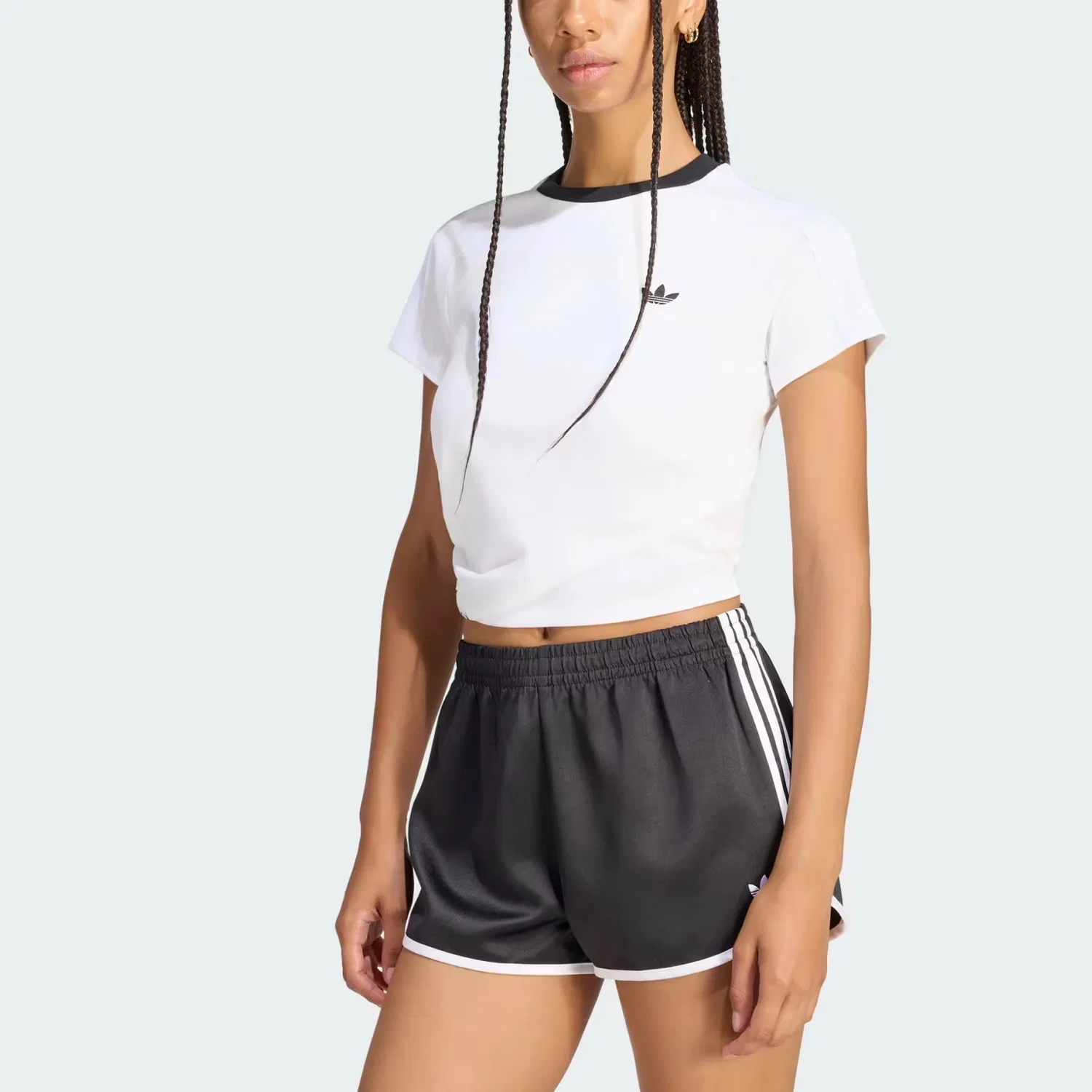 Футболка с круглым вырезом Adidas Originals X Jennie, White — фото 4