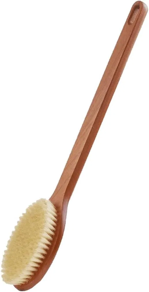 Щетка для тела с длинной ручкой, Ebony, 40.5x7.5 см, 1 шт, Brown Generic