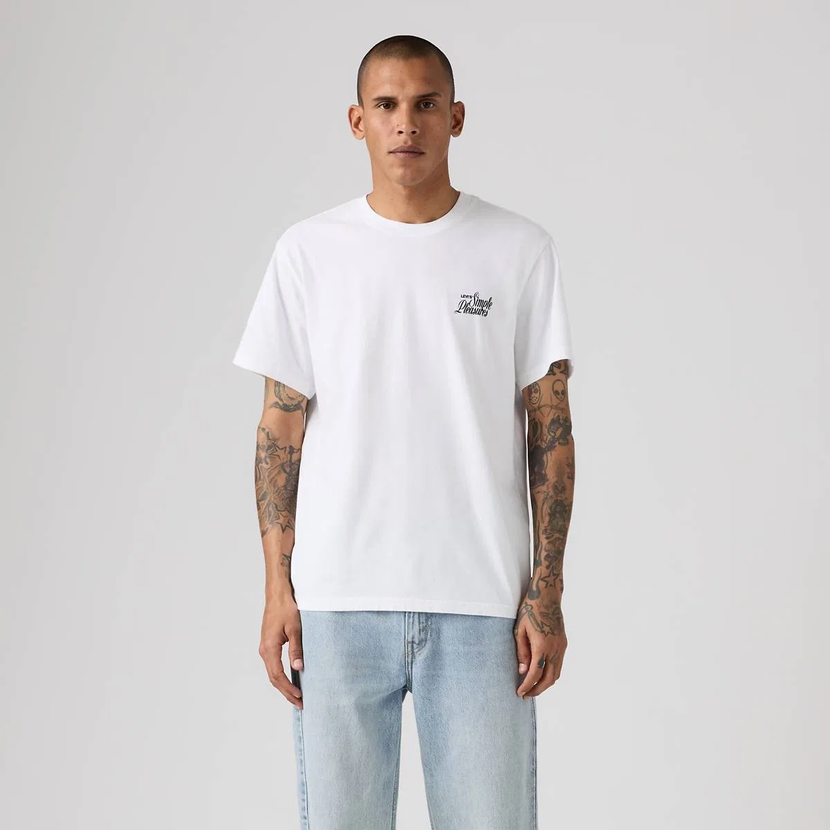 Свободная футболка с графическим принтом Levi's, Simple Pleasures White Plus - White — фото 3