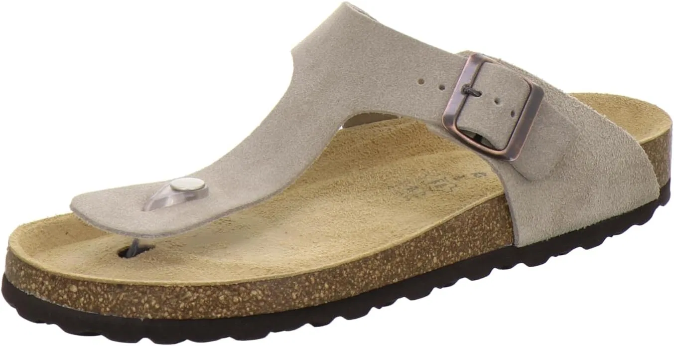 Удобные мужские кожаные сандалии AFS-Schuhe со стелькой, производство Германия, Quartz Velour