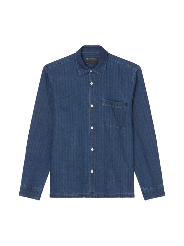 

Рубашка Marc O'Polo Jeanshemd regular, цвет multi/rinsed washed