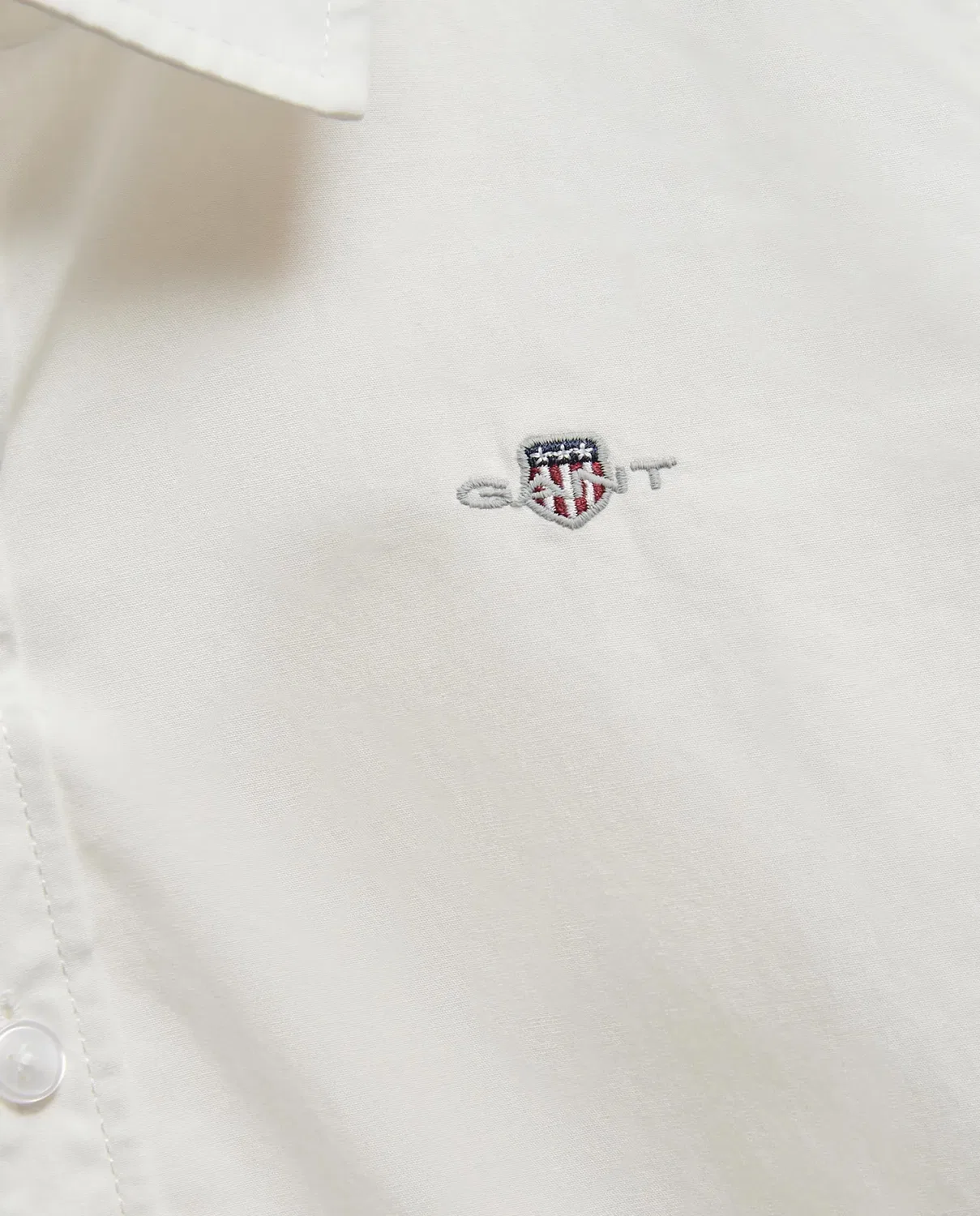 Детская рубашка для девочек хлопковая Gant, Blanco — фото 2