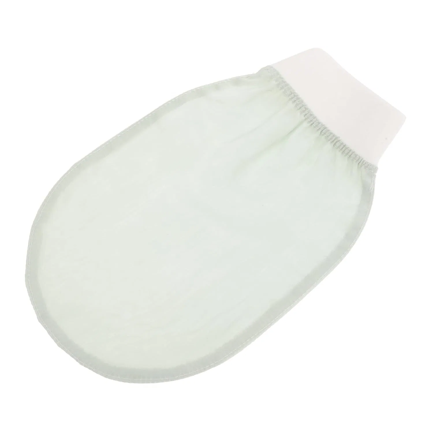 Мочалка для пилинга, искусственный шелк, DECOMELODY, 24x15 см, Light Green