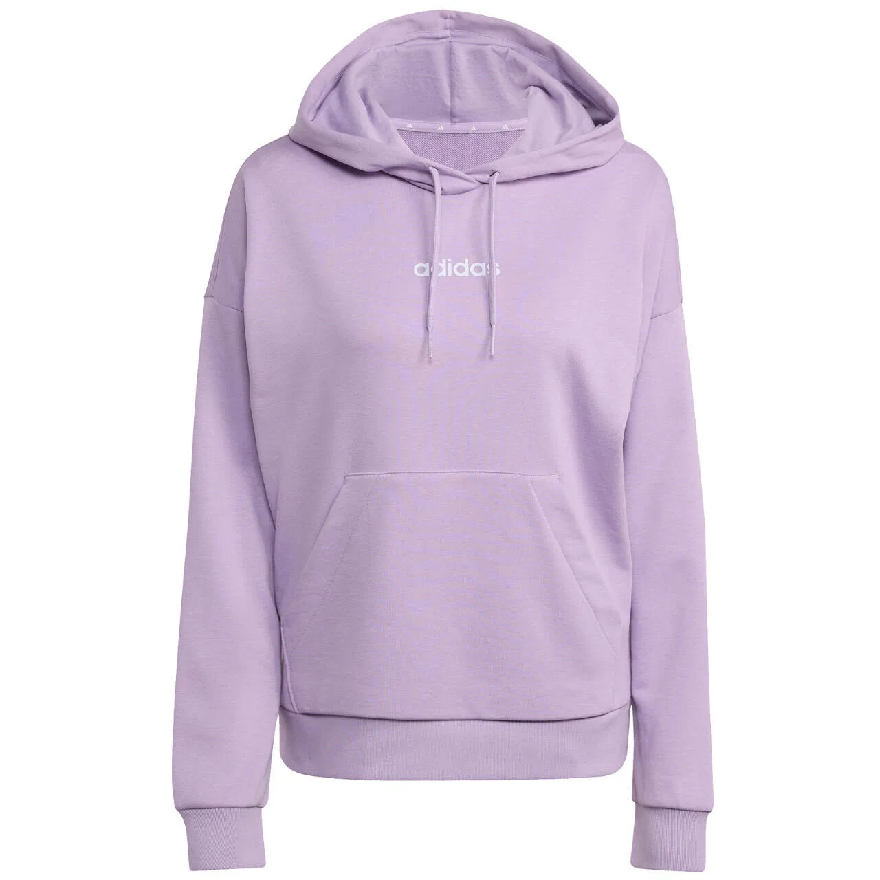 Женское худи с капюшоном и утяжкой Linear French Terry Adidas, Violett