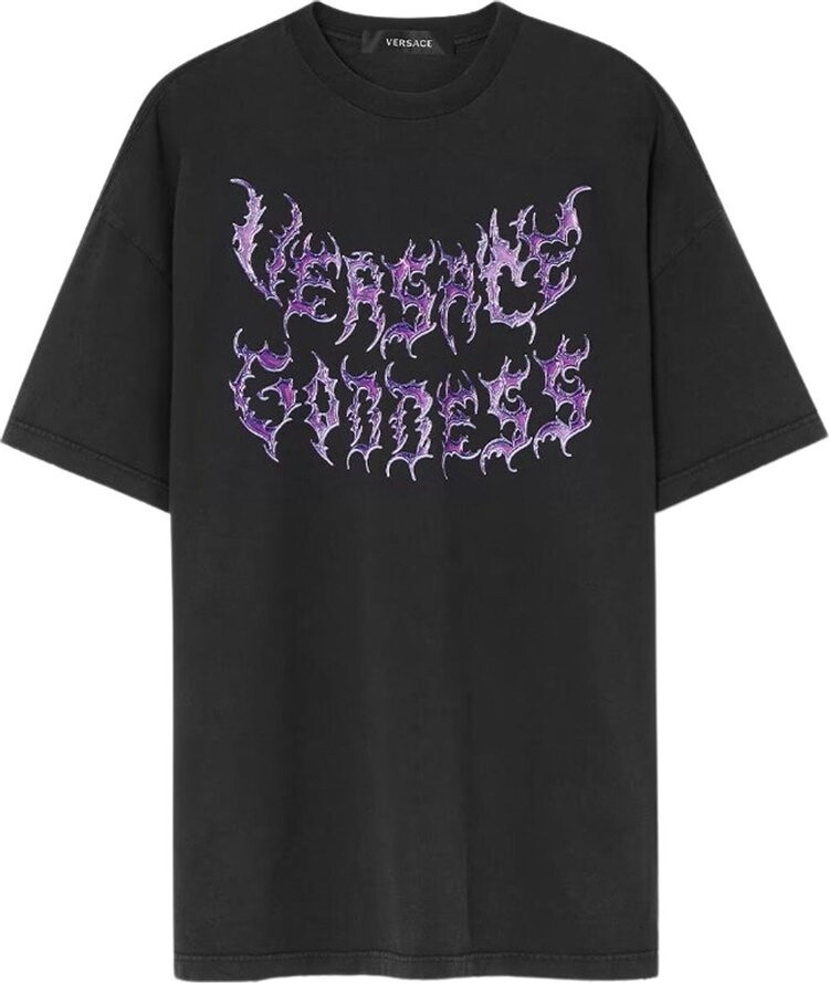 

Футболка Versace Goddess Logo T-Shirt 'Black', черный