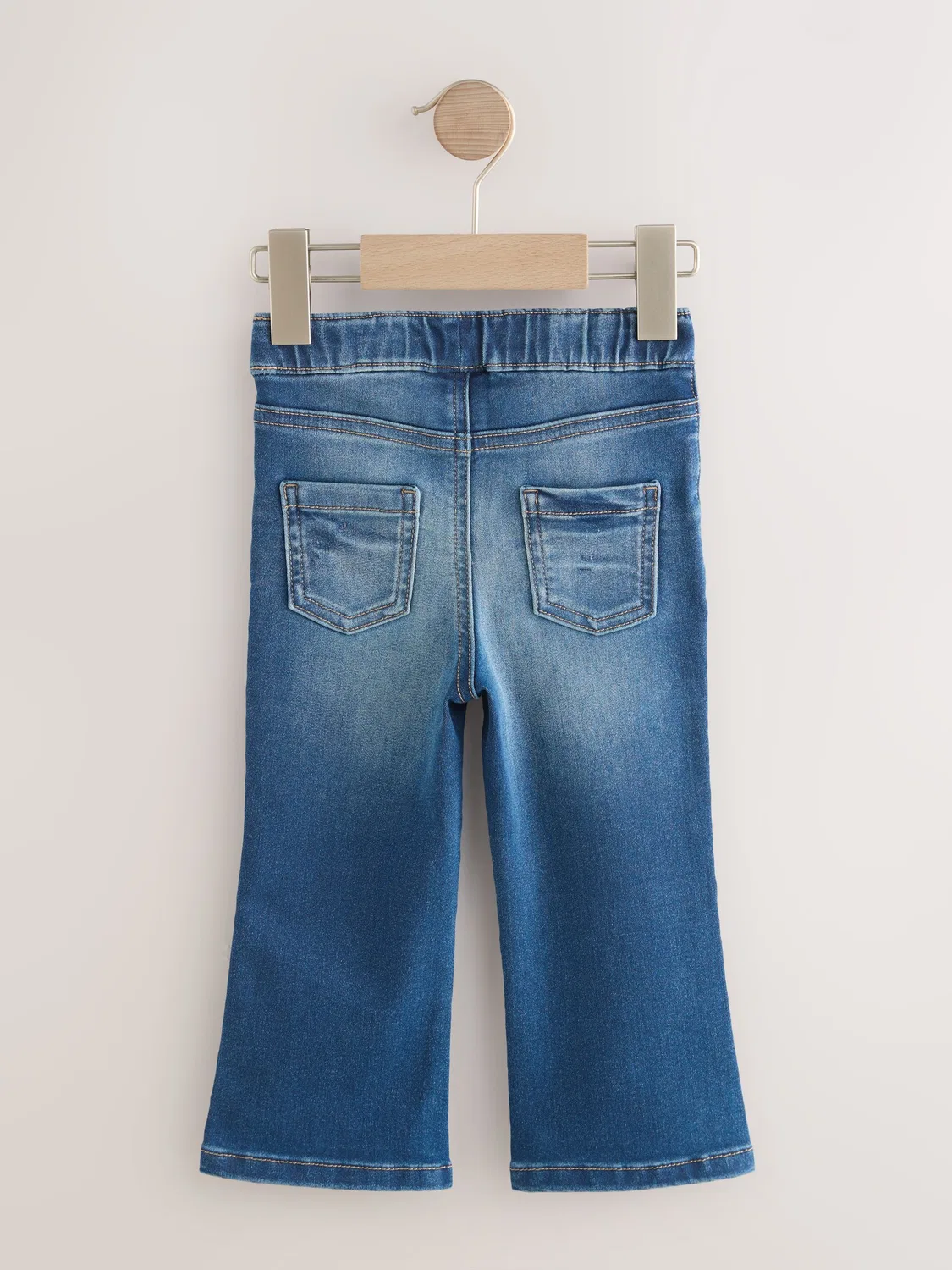 Джинсы клеш, джинсовые, Mid Blue Denim Next — фото 2