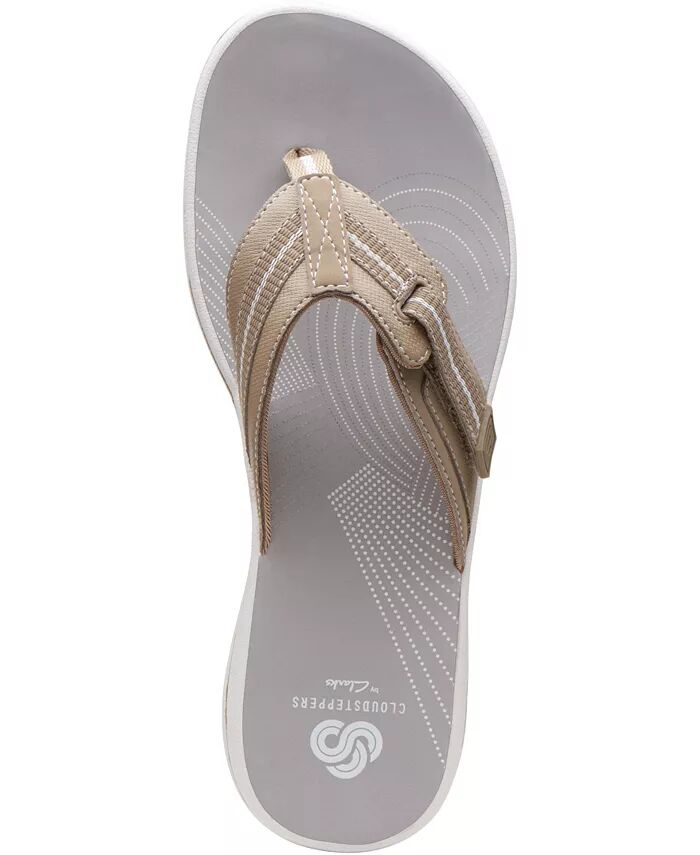 Женские сандалии Cloudsteppers Brinkley Jazz Clarks, коричневый/бежевый — фото 4
