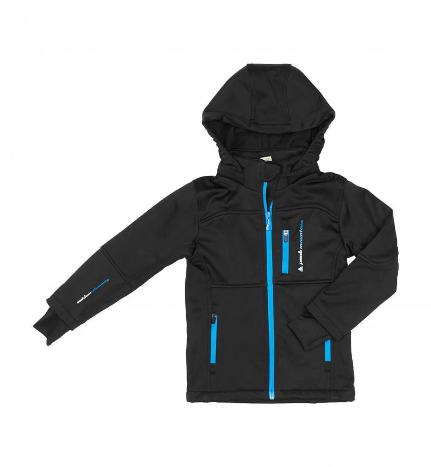 Детская ветрозащитная куртка Ecanne Peak Mountain, Schwarz Blau