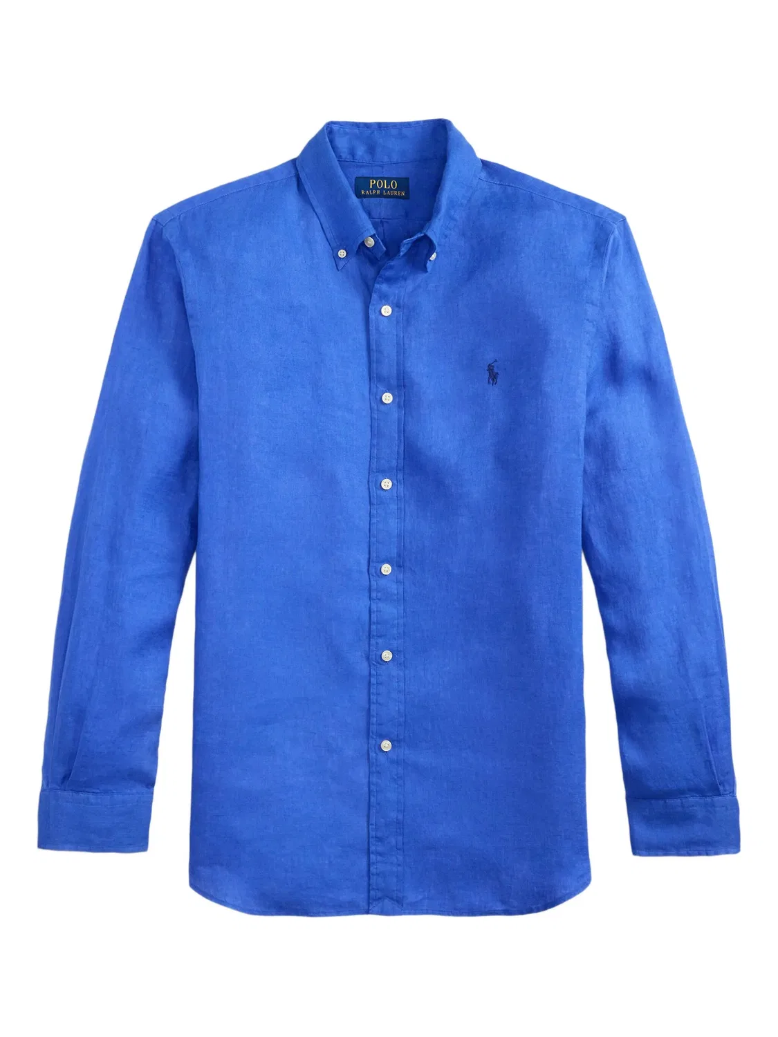 Рубашка с длинными рукавами, льняная, синяя Polo Ralph Lauren, синий