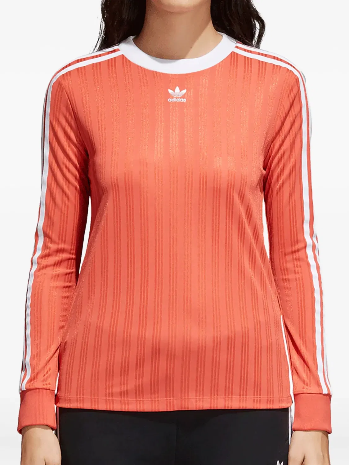 Футболка с 3 полосками Adicolor "Оранжевая" Adidas, оранжевый